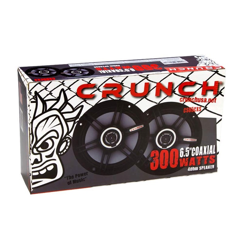 Crunch 300 Watts 6.5-Inch Coax Shallow 4 Ohms CS Speakers, Black | CS-65CXS - Image 5
